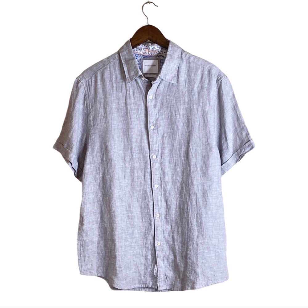 Denim & Flower Men’s Button Down Linen Shirt